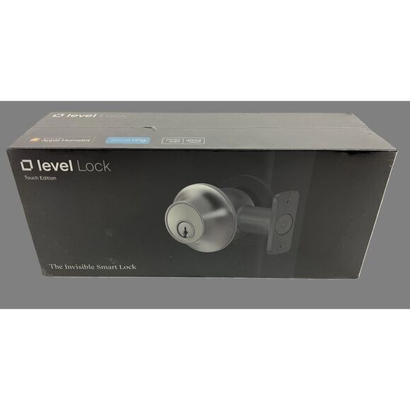 Level Touch Invisible Smart Lock Deadbolt Door C-L12U B2 Nickel New Sealed - Picture 1 of 6